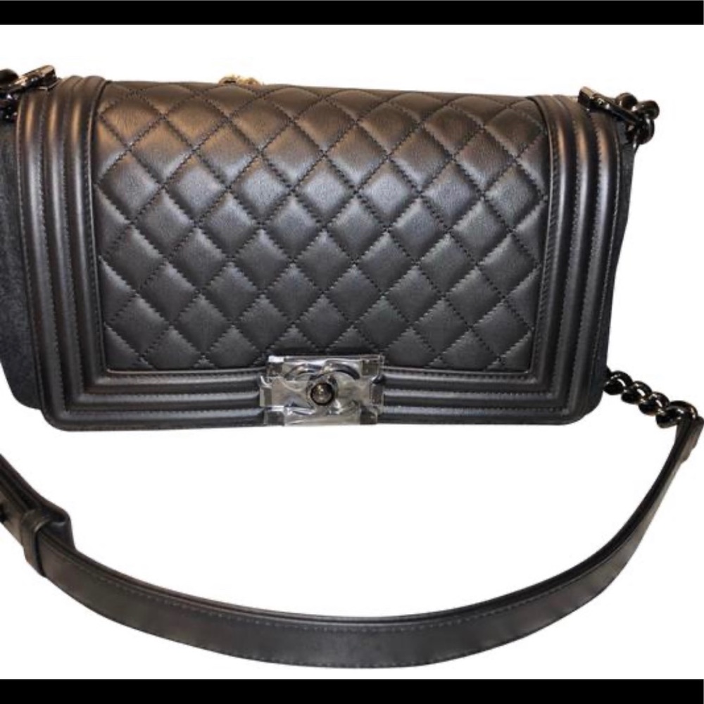 RARE SO BLACK CHANEL BOY BAG